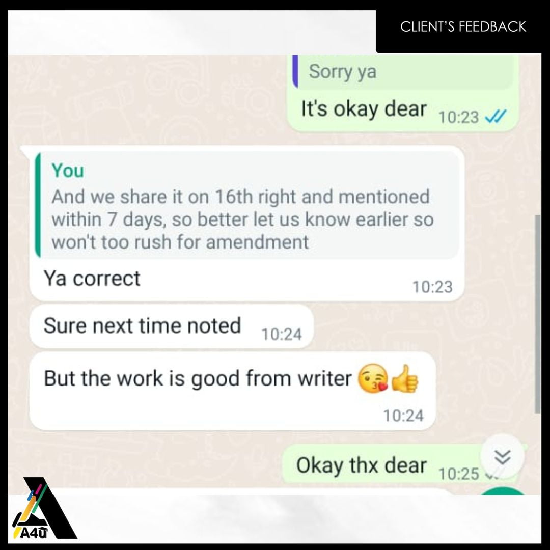 Assignment Helper service's customer review 5